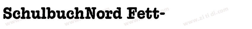 SchulbuchNord Fett字体转换 SchulbuchNord Fett字体转换